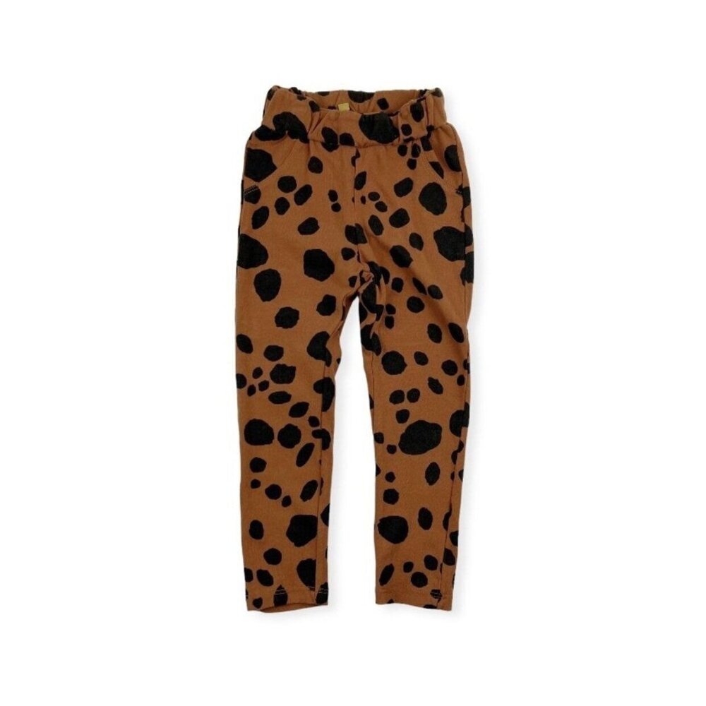 Lotiekids Barcelona Organic Jeggings In Cinnamon Dots
